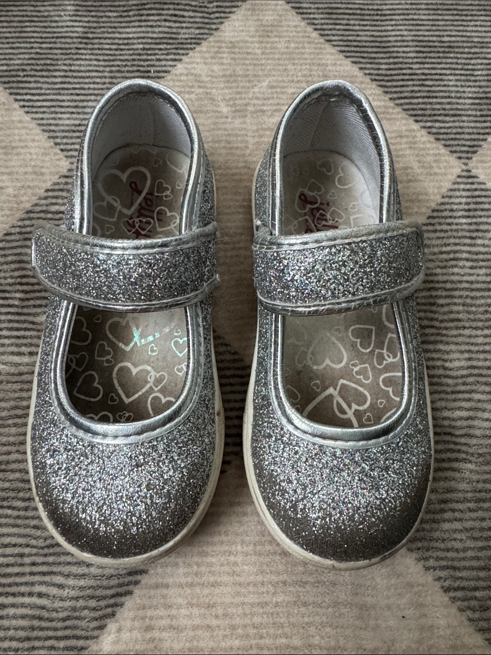 Jellypop Glitter Mary Jane Sneakers - Silver